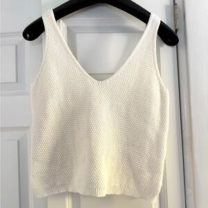 Marine Layer Finley Sweater Tank White size S